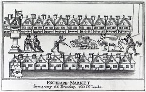 Escheape Market, after an Original Drawing from c.1598 by English School